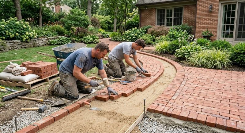 Brick Hardscape Construction